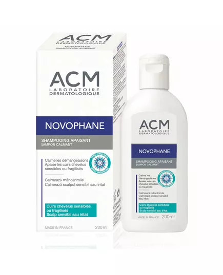 Laboratoire ACM Novophane Panthénol Shampooing traitement capillaire Calming Pour cuirs chevelus sensibles, 200 ml, image 3