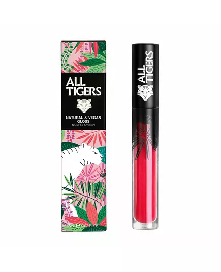 All Tigers Natural & Vegan Natürlich Strahlend Lipgloss 801 Lebe mit Leidenschaft, 8 ml, Bild 3