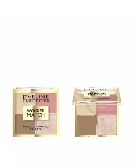 Eveline Cosmetics Wonder Match Palette de contouring 4 nuances 02, 10,8 g