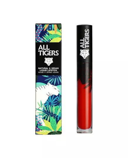 All Tigers Natural & Vegan Naturel Mat Gloss à lèvres 888 Appelez-moi reine, 8 ml, image 3
