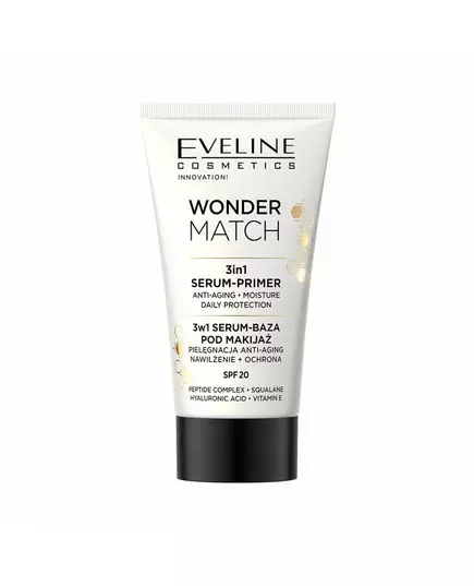 Eveline Cosmetics Wonder Match 3in1 Protection Apprêt liquide SPF 20, 30 ml