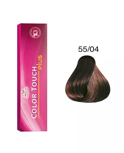 Wella Professionals Color Touch Plus Sans ammoniaque Teinture capillaire semi-permanente 55/04 Intense Light Natural Red Brown, 60 ml, image 5