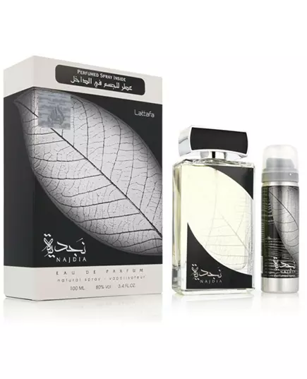 Set Lattafa: Najdia Eau De Parfum For Men 100 ml + Najdia Deodorant Spray For Men, 2 Stück