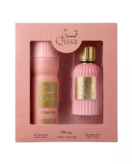 Qissa Pink Eau de Parfum 100 ml + Deodorant Spray, 100 ml
