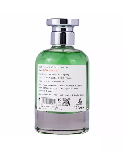 Emir Ultra Citrus Factory Edition Eau de Parfum Unisexe, 100 ml