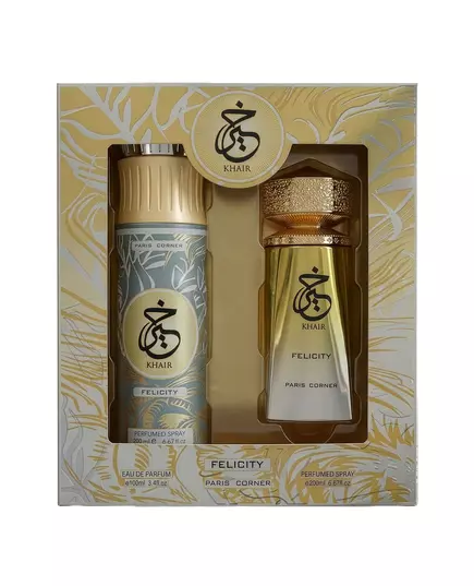 Khair Felicity Eau de Parfum 100ml + Deodorant Spray, 100 ml