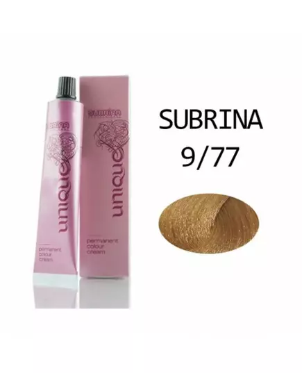 Subrina Professional Unique Permanente Haarfarbe 9/77 Very Light Blond - Intense Chestnut, 100 ml, Bild 3