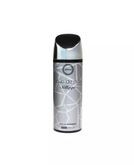 Déodorant spray unisexe Armaf Club De Nuit Sillage, 200 ml