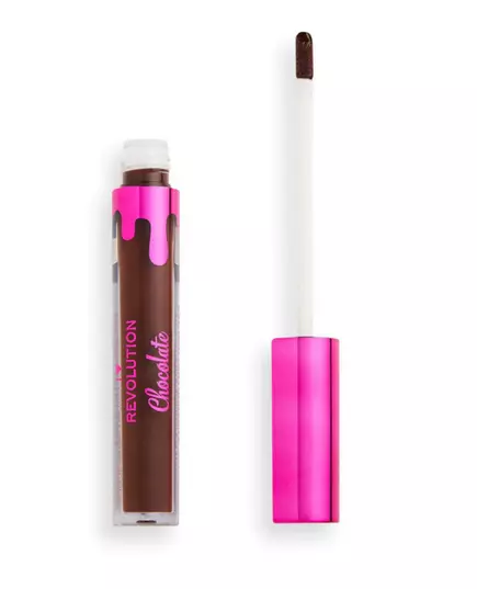 Makeup Revolution I Heart Revolution Chocolate Gloss à lèvres Moka, 3,2 ml, image 3
