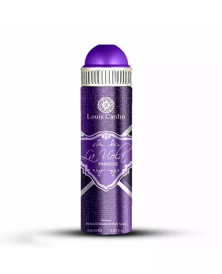 Louis Cardin La Viola Paradise Déodorant en spray Pour les femmes, 200 ml