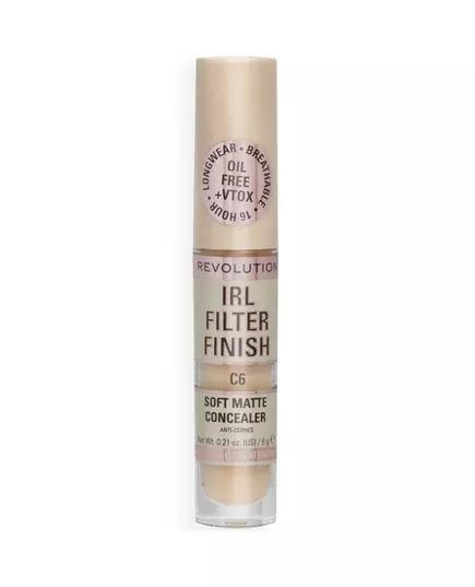 Makeup Revolution IRL Filter Finish Couvrir les taches sombres Correcteur crème C6, 6 g, image 3