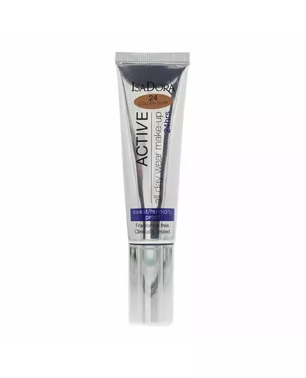 IsaDora 24 Hrs Active Natürlich Flüssige Grundierung 24 Goldene Olive, 35 ml