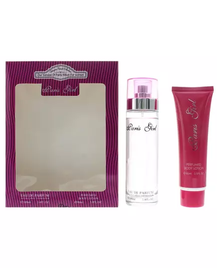 Set Designer French: Paris Girl Eau De Parfum For Women 100 ml + Paris Girl Hydrates Body Lotion, 100 ml