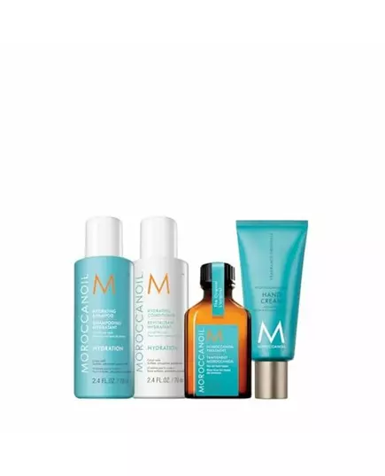 Set Moroccanoil: Hydration Paraben-Free Hair Shampoo Moisture And Shine 70 ml + Hydration Hair Conditioner For Hydration 70 ml + Hydration Hair Oil Treatment Hydrating 25 ml + Fragrance Originale Hyaluronic Acid Nourishing Hand Cream, 70 ml, image 2