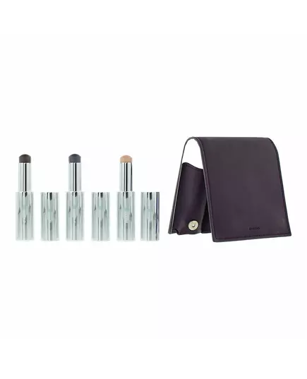 Plum Set Byredo: Colour Stick Multifunctional Eyeshadow Stick Vienna 3.5 g + Colour Stick Multifunctional Eyeshadow Stick Dravite 3.5 g + Colour Stick Multifunctional Eyeshadow Stick 580 Ultramagnetic 3.5 g + Byredo GWP Leather Pouch, 3,5 g