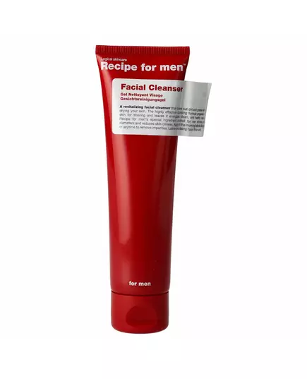Recipe For Men Facial Cleanser Revitalisierung Reinigungsgel Für das Gesicht, 100 ml