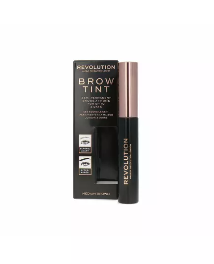 Makeup Revolution Brow Tint Augenbrauengel Mittelbraun, 6 ml, Bild 3