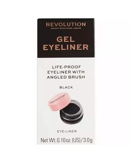 Makeup Revolution REVOLUTION Schrägschnitt Gel-Eyeliner Schwarz, 3 g, Bild 5