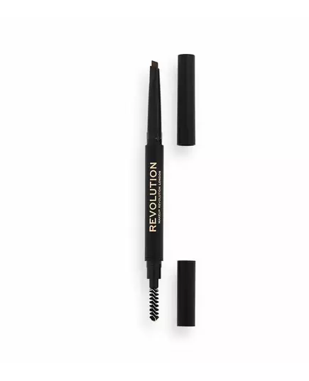 Crayon à sourcils crémeux 2-en-1 avec pinceau Makeup Revolution Duo Brow Definer Medium Brown, 0,2 g, image 3