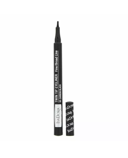 IsaDora Twin Tip Flüssiger Eyeliner 52 Ruß, 1 ml