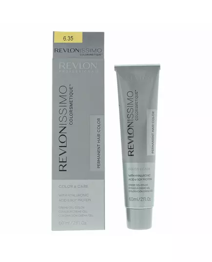 Revlon Revlonissimo Colorsmetique Teinture permanente pour cheveux 6.35 Dark Amber Blonde, 60 ml