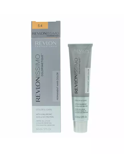 Revlon Revlonissimo Colorsmetique Teinture permanente pour cheveux 5.4 Light Copper Brown, 60 ml