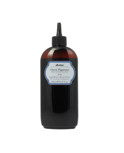 Davines Finest Gloss Ingrédients naturels Pigment de coloration capillaire N.8 Light Blonde, 280 ml