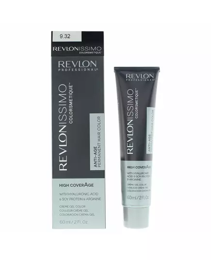 Revlon Revlonissimo Colorsmetique Nourrissant Teinture permanente pour cheveux 9.32 Very Light Golden Pearl Blonde, 60 ml