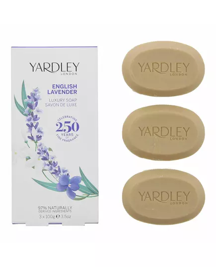 Set Trio Yardley English Lavender Pain de savon Pour le visage et le corps, 3 pièces, image 3