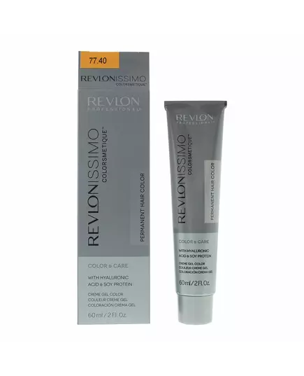 Revlon Revlonissimo Colorsmetique Teinture permanente pour cheveux 77.40 Intense Light Copper Hair Colour, 60 ml