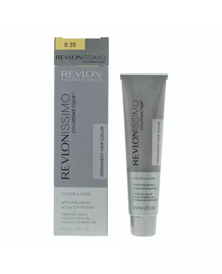 Revlon Revlonissimo Colorsmetique Teinture permanente pour cheveux 5.35 Light Amber Brown, 60 ml