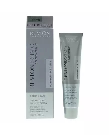 Revlon Revlonissimo Colorsmetique Acide hyaluronique Teinture permanente pour cheveux 8.7MN Light Blonde Maximum, 60 ml