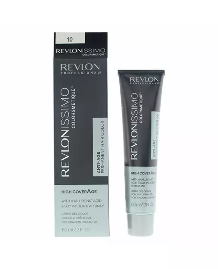 Revlon Revlonissimo Colorsmetique Hyaluronsäure Permanente Haarfarbe 10 Lightest Blonde, 60 ml