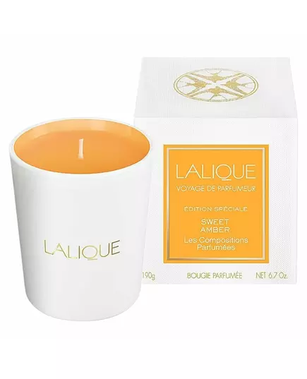Lalique Les Compositions Parfumees - Sweet Amber Ambre doux Bougie parfumée, 190 g, image 2