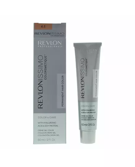 Revlon Colorsmetique Hyaluronsäure Permanente Haarfarbe 4.5 Medium Mahogany Brown, 60 ml