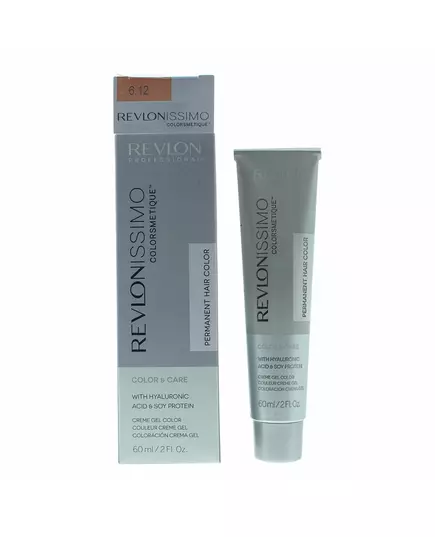 Revlon Revlonissimo Colorsmetique Teinture permanente pour cheveux 6.12 Dark Pearly Blonde, 60 ml