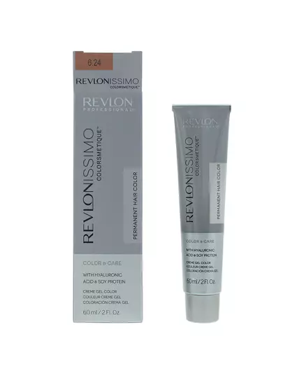 Revlon Revlonissimo Colorsmetique Teinture permanente pour cheveux 6.24 Dark Coppery Pearl Blonde, 60 ml