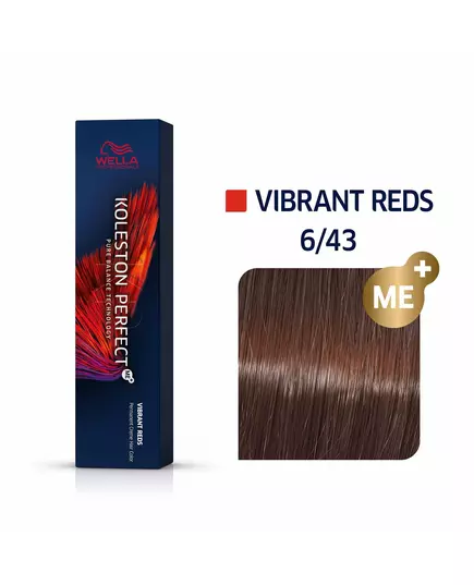 Wella Professionals Koleston Perfect Me+ Permanente Haarfarbe 6/43 Dark Blonde Golden Red, 60 ml, Bild 4