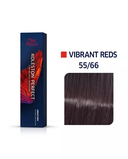 Wella Professionals Koleston Perfect Permanente Haarfarbe 55/66 Light Chestnut Deep Violet Intense, 60 ml