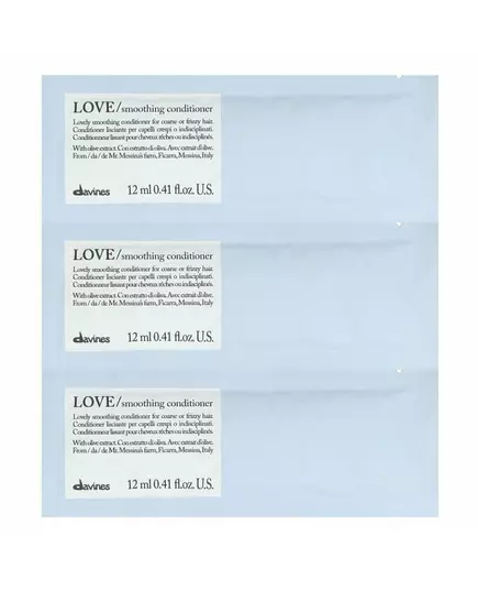 Davines Love Smoothing Haarspülung 12 stk, 12 × 12 ml