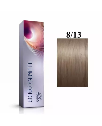 Wella Professionals Illumina Color Teinture permanente pour cheveux 8/13 Light Blonde Golden Ash, 60 ml, image 2