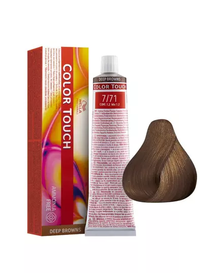 Wella Professionals Color Touch Sans ammoniaque Teinture capillaire semi-permanente 7/71, 60 ml