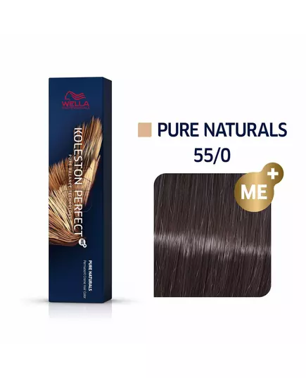 Wella Professionals Koleston Perfect Me+ Permanente Haarfarbe 55/0 Light Chestnut Natural Intense, 60 ml
