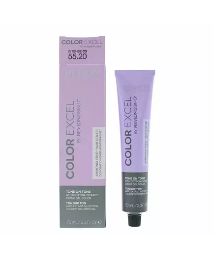 Revlon Color Excel Semi-permanente Haarfarbe 55.20 Intense Light Burgundy, 70 ml