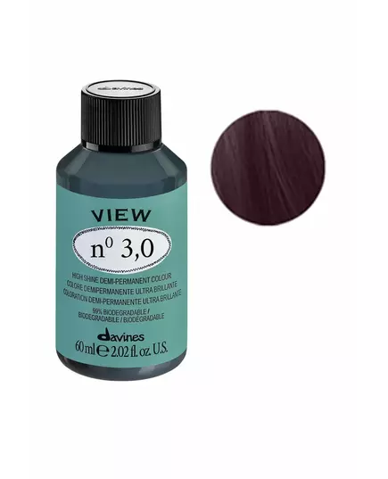 Davines View Crème tonifiante pour coloration capillaire 3.0 Dark Brown, 60 ml