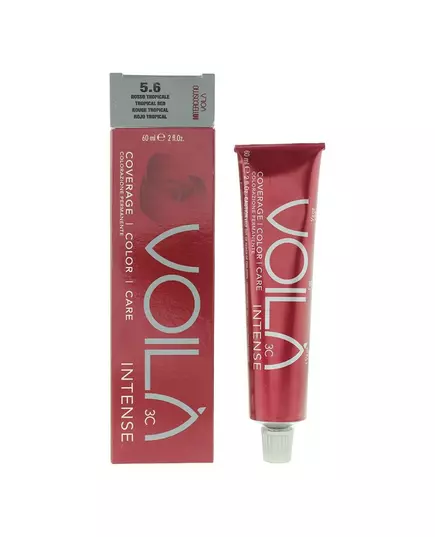Intercosmo Voila 3C Intense Teinture permanente pour cheveux 5.6 Tropical Red, 60 ml