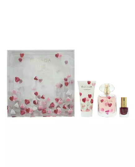 Set Escada: Celebrate N.O.W. Eau De Parfum For Women 50 ml + Celebrate N.O.W. Hydrating Body Lotion 50 ml + Celebrate N.O.W. Nail Polish Intense Plump, 50 ml