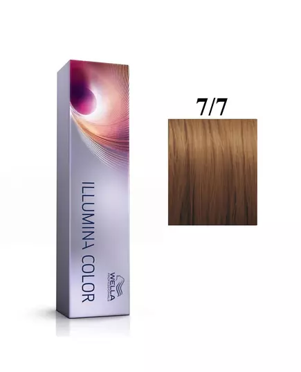 Wella Professionals Illumina Color Permanente Haarfarbe 7/7 Medium Brown Blonde, 60 ml