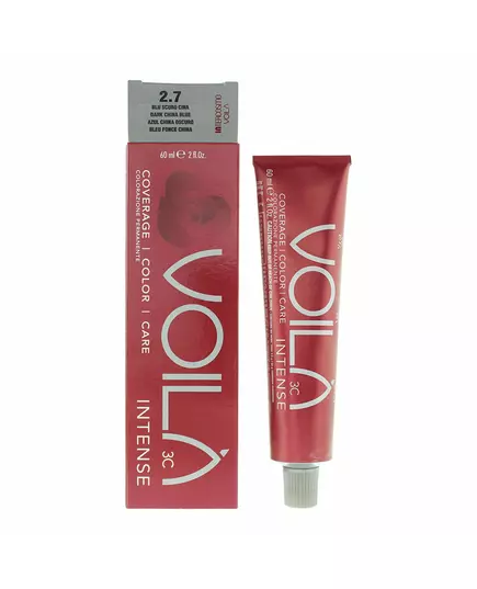 Intercosmo Voila 3C Intense Wasser Permanente Haarfarbe 2.7 Dark China Blue, 60 ml