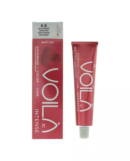 Intercosmo Voila 3C Intense Teinture permanente pour cheveux 4.6 Veronese Red, 71 ml